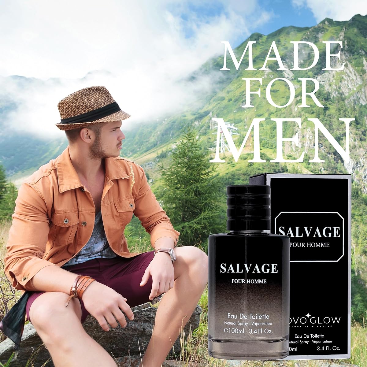 Salvage - Eau de parfum pour homme - Notes épicées & d'absolu vanille
